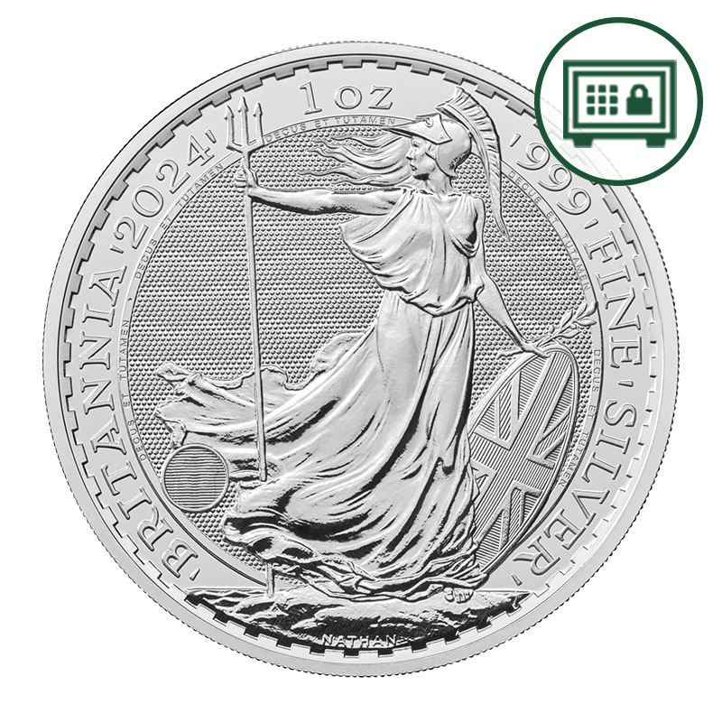 Image for 1 oz Silver Britannia Coin (2024) - Secure Storage from TD Precious Metals